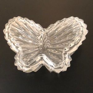 Crystal butterfly dish